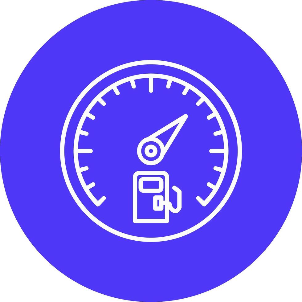 Gauge Line Multi Circle Icon vector