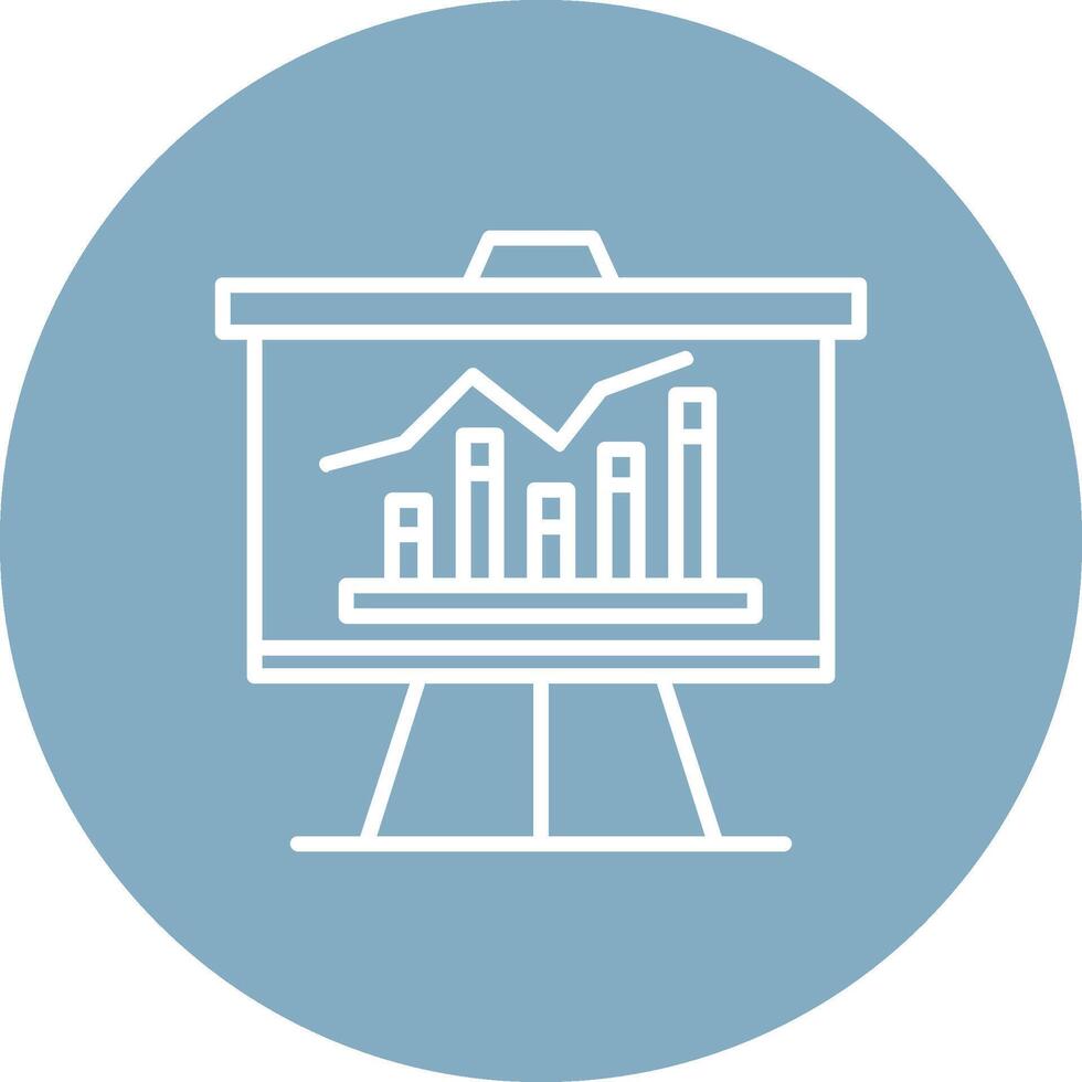 Business Graph Line Multi Circle Icon vector