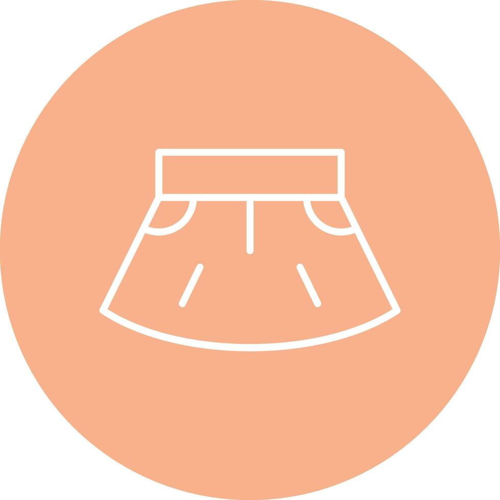 Skirt Line Multi Circle Icon vector