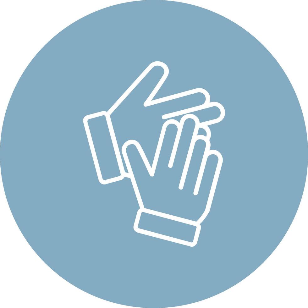 Clapping Line Multi Circle Icon vector