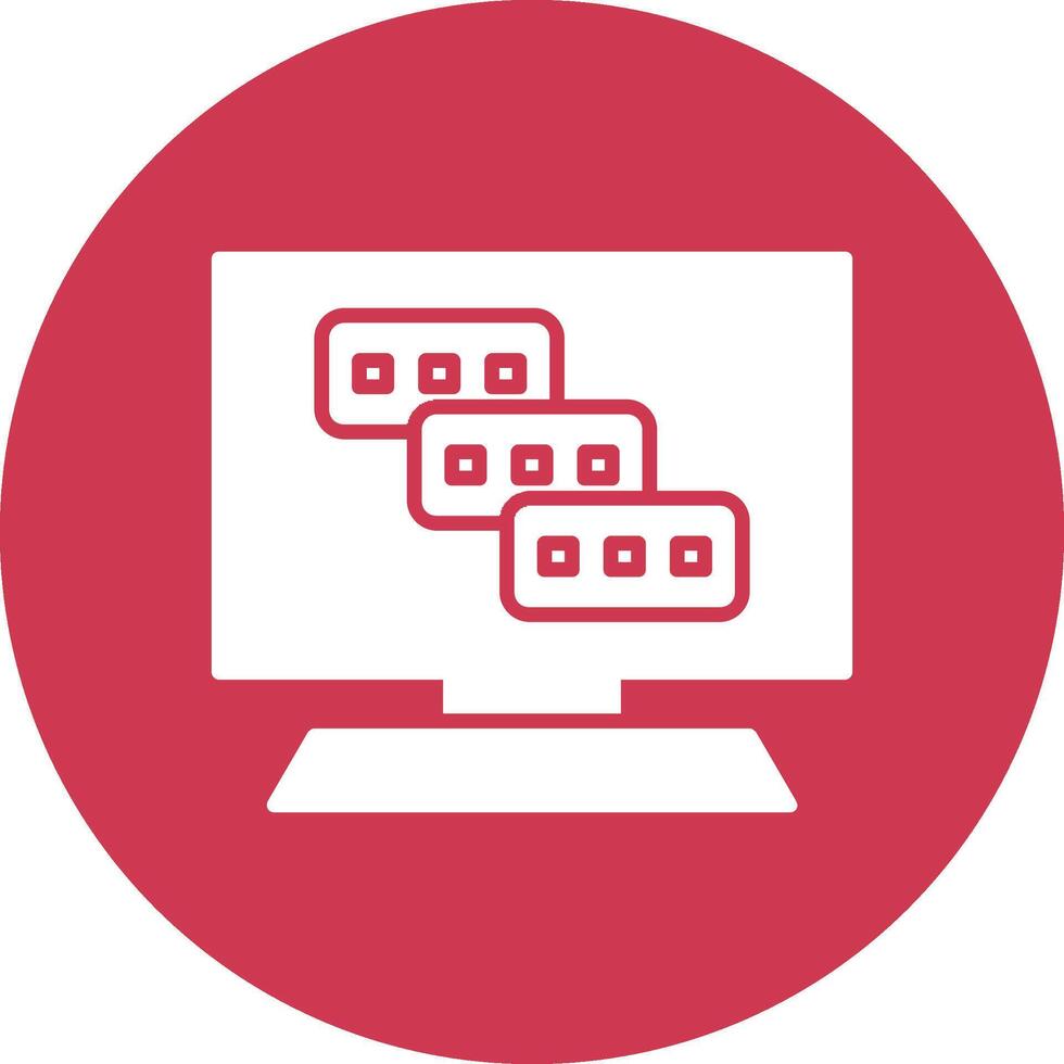 Tasks Glyph Multi Circle Icon vector