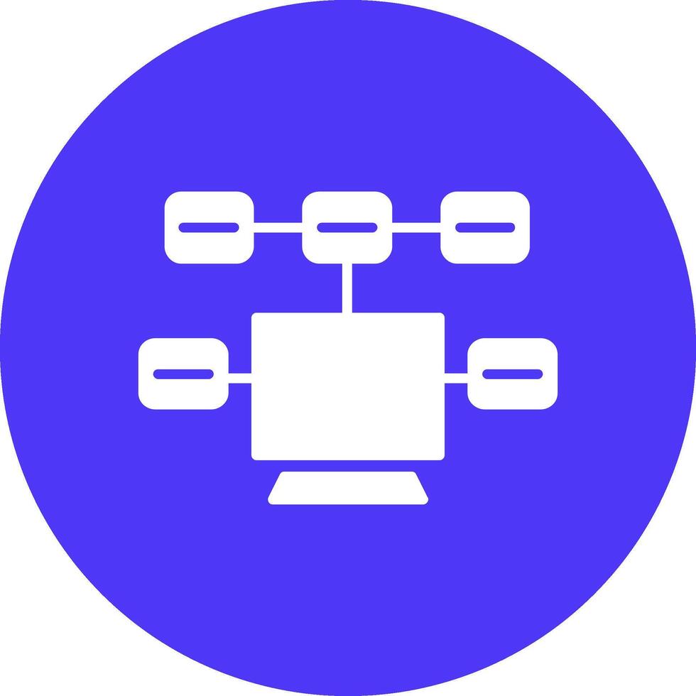 Tasks Glyph Multi Circle Icon vector