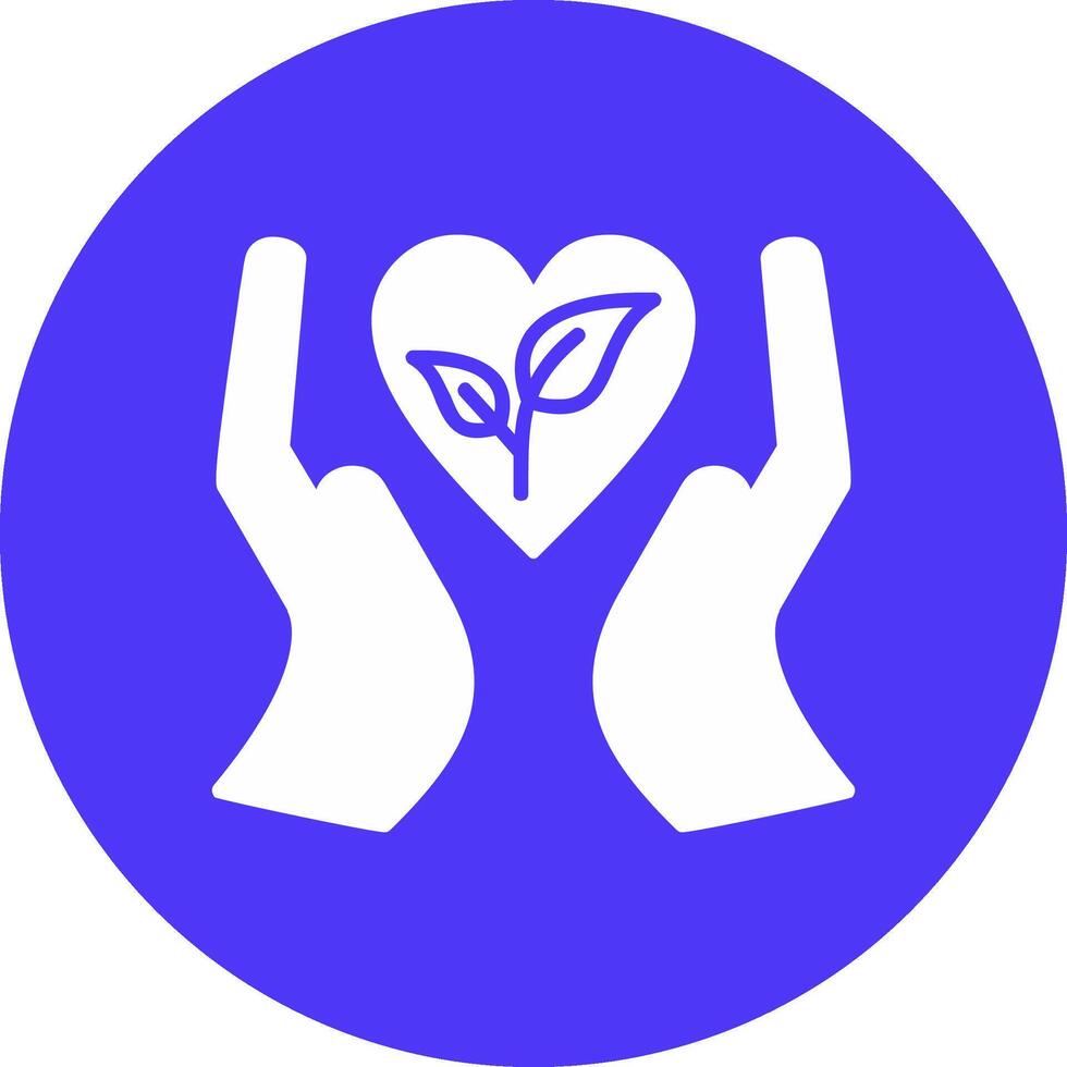 Nature Friendly Glyph Multi Circle Icon vector