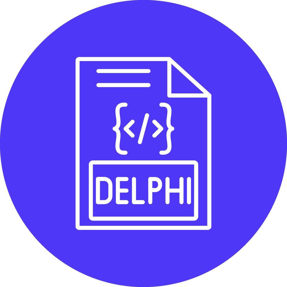 Delphi Line Multi Circle Icon vector