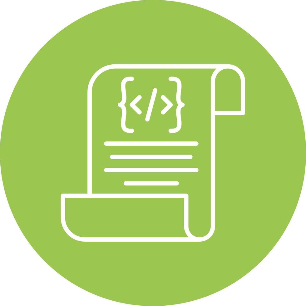 Script Line Multi Circle Icon vector