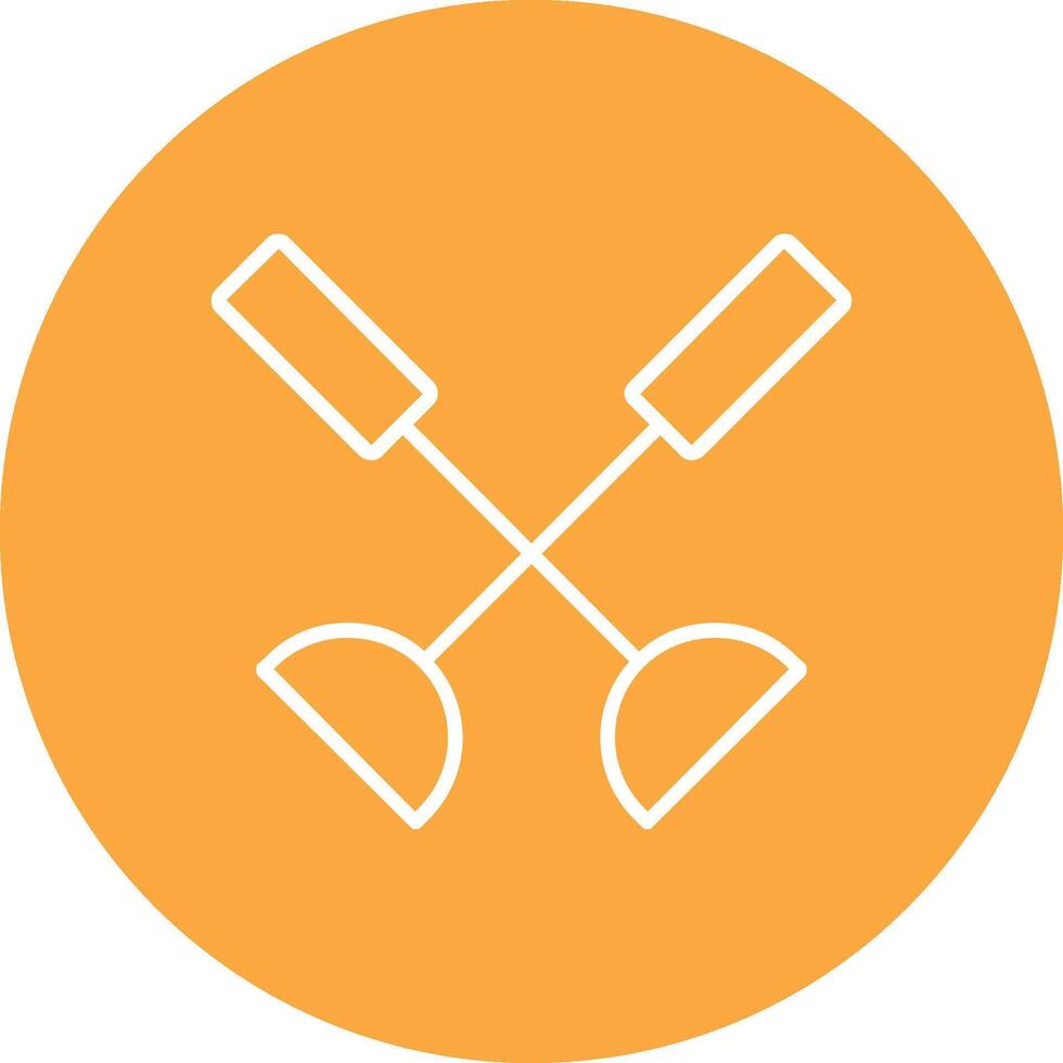 Paddle Line Multi Circle Icon vector