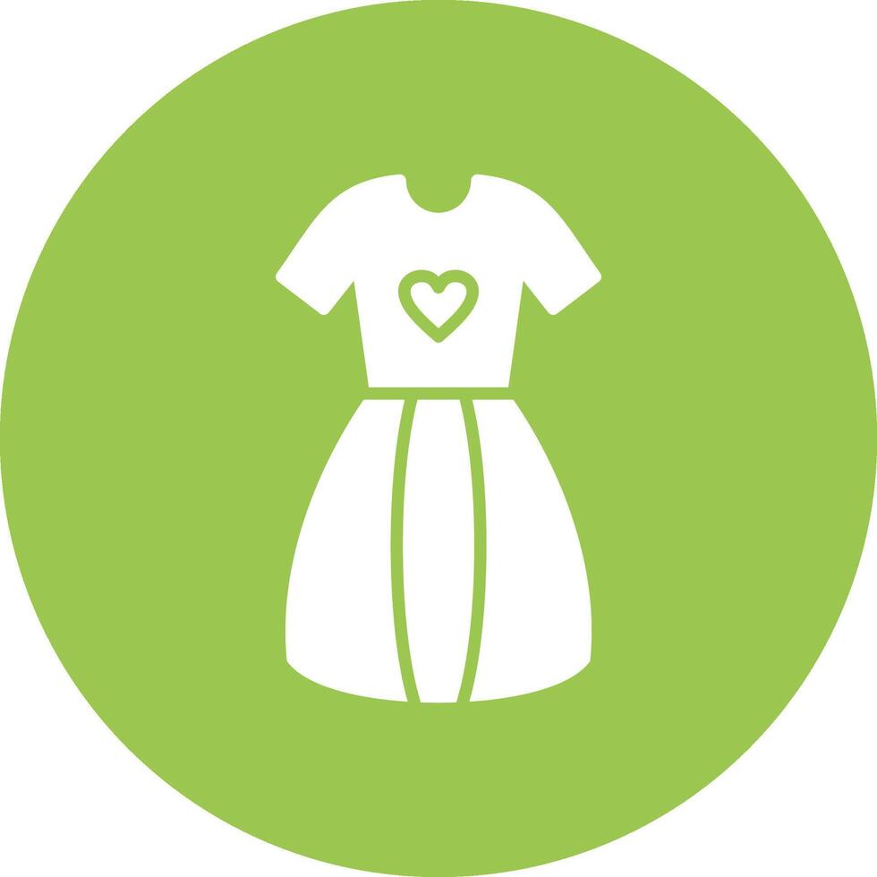Dress Glyph Multi Circle Icon vector