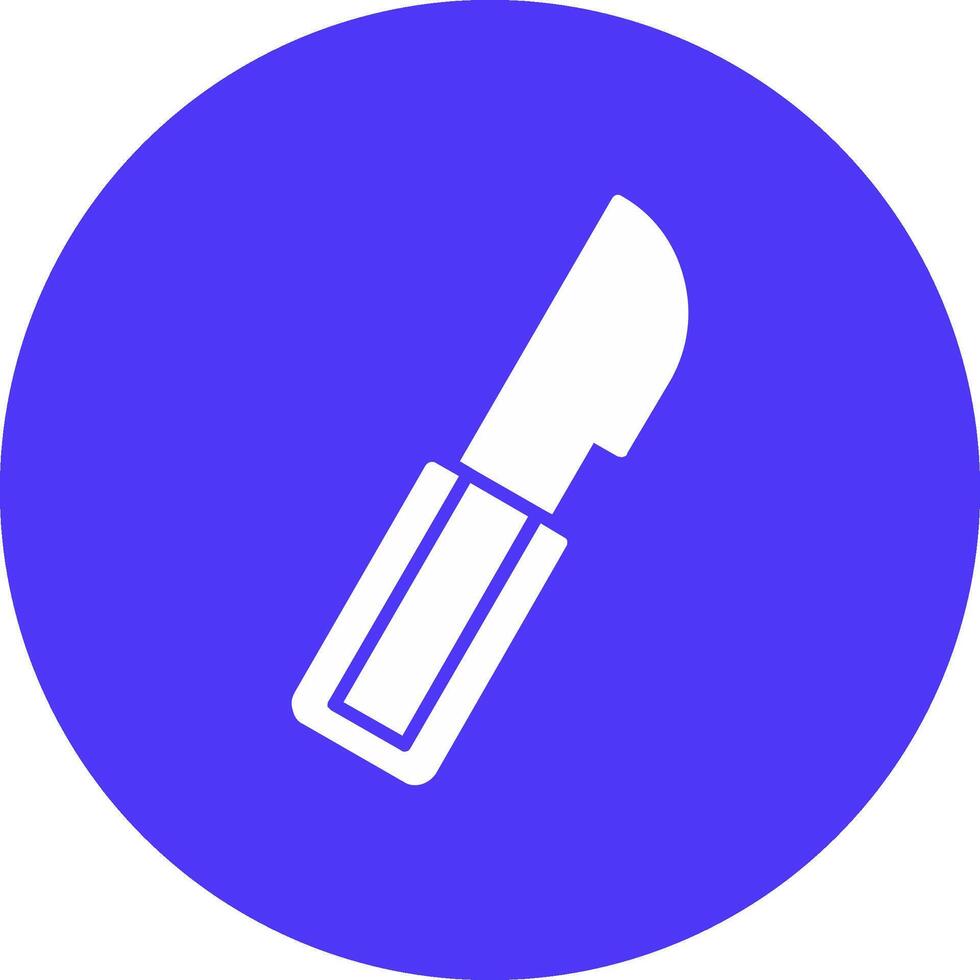 Surgery Knife Glyph Multi Circle Icon vector