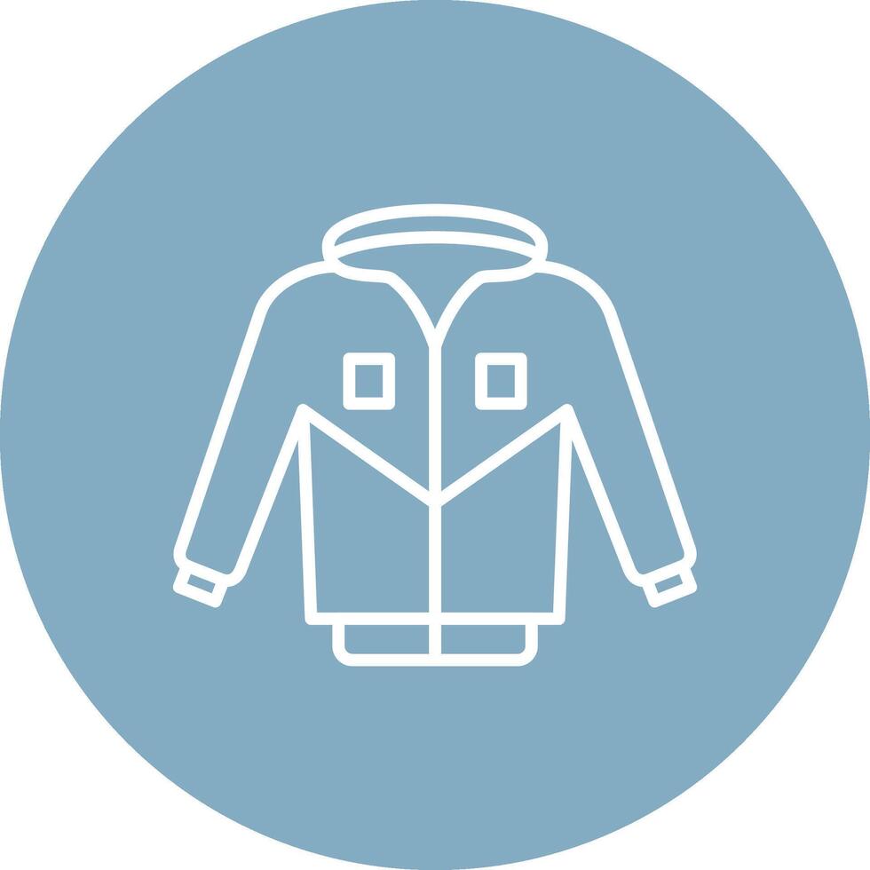 Jacket Line Multi Circle Icon vector