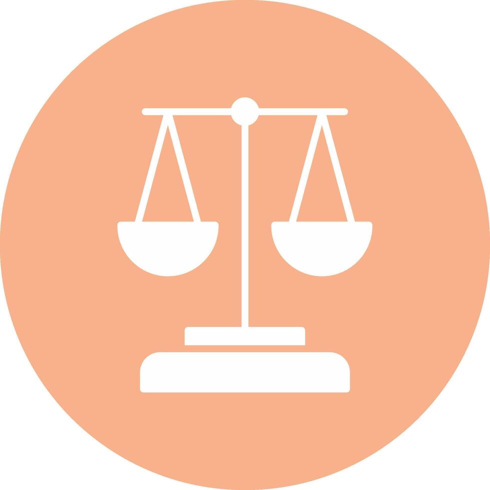 Scales Glyph Multi Circle Icon vector