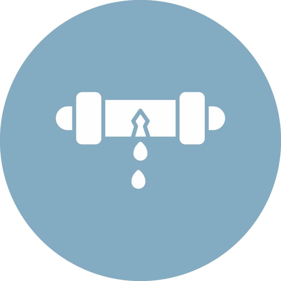 Leak Detector Glyph Multi Circle Icon vector