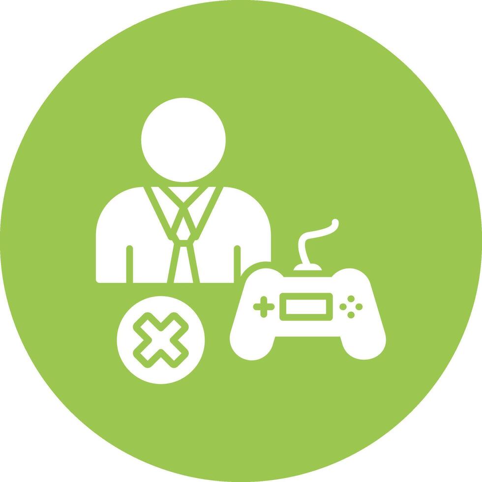 Banned Glyph Multi Circle Icon vector