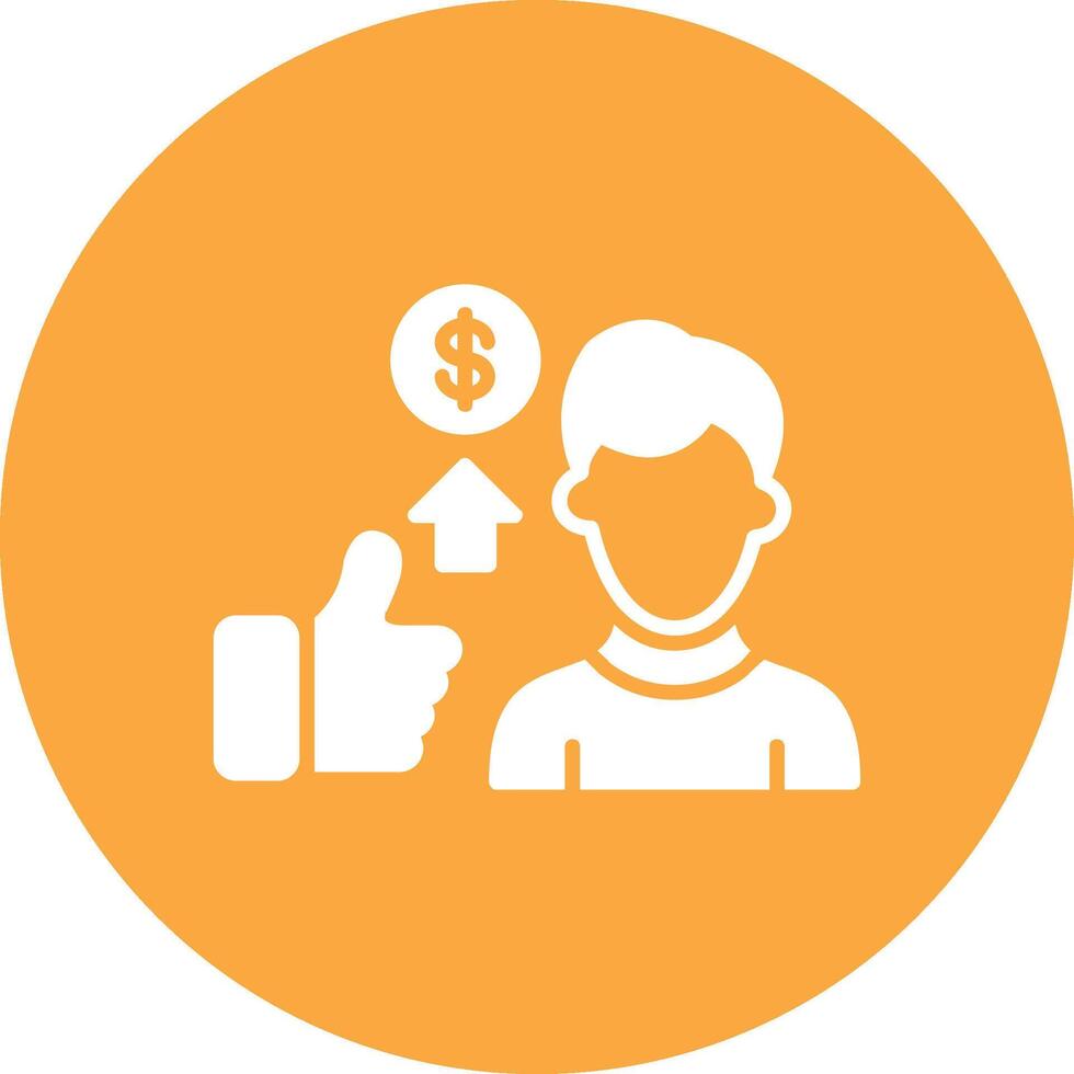 Brainstorming Glyph Multi Circle Icon vector