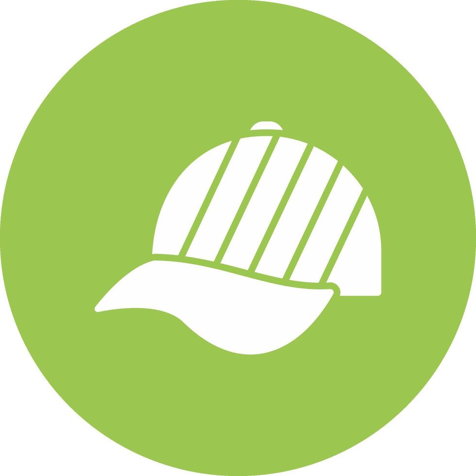Hat Glyph Multi Circle Icon vector
