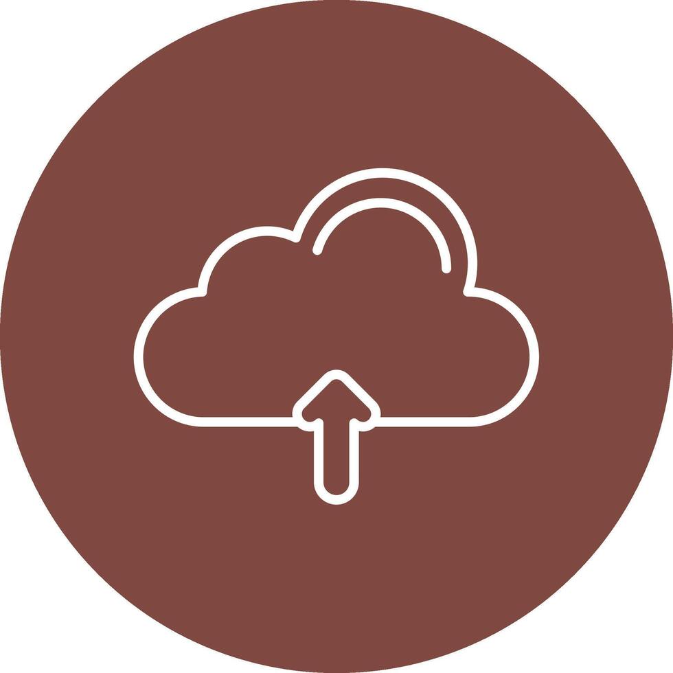 Cloud Line Multi Circle Icon vector