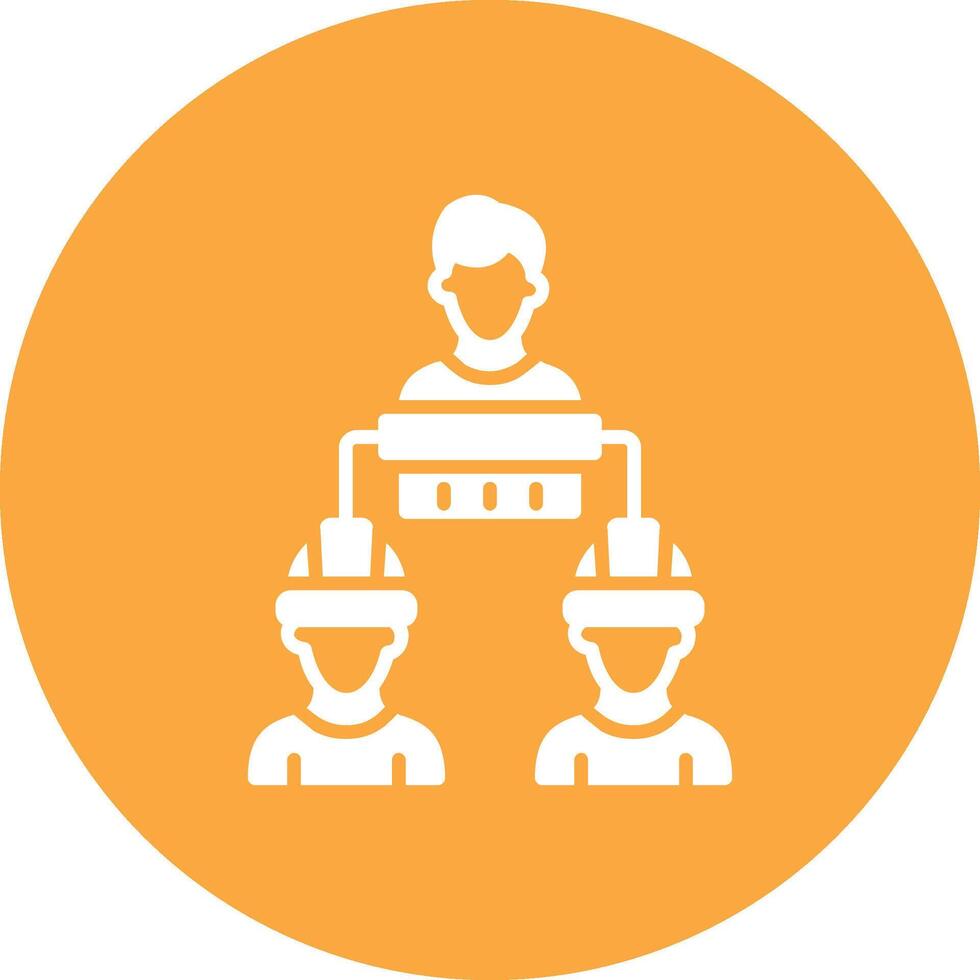 Wall Construction Glyph Multi Circle Icon vector