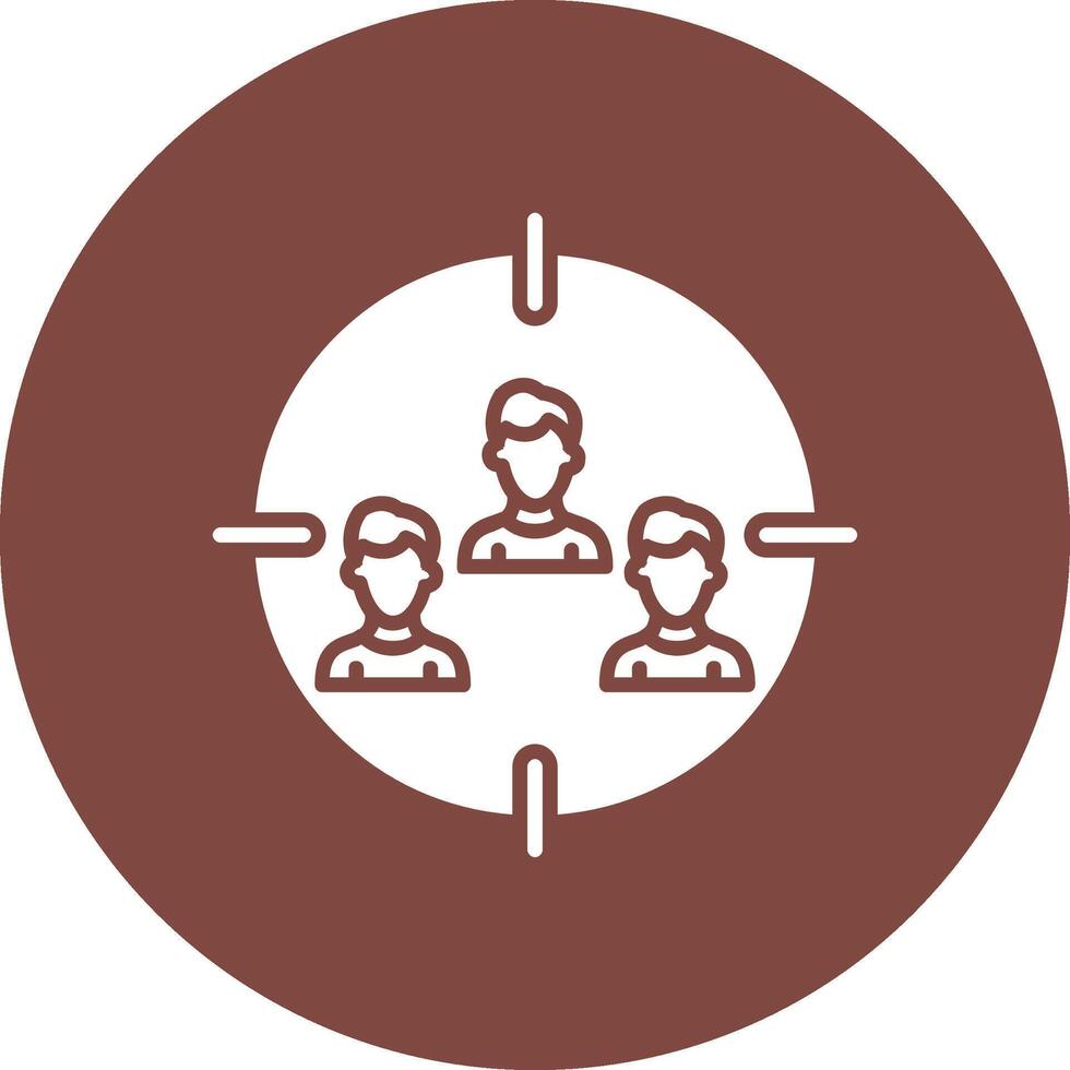 Foreman Gear Glyph Multi Circle Icon vector