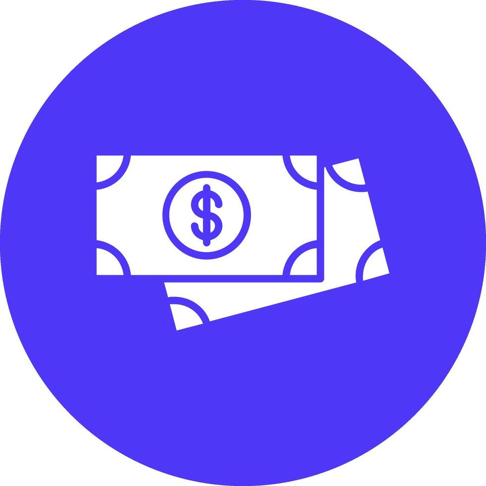 Payment Glyph Multi Circle Icon vector