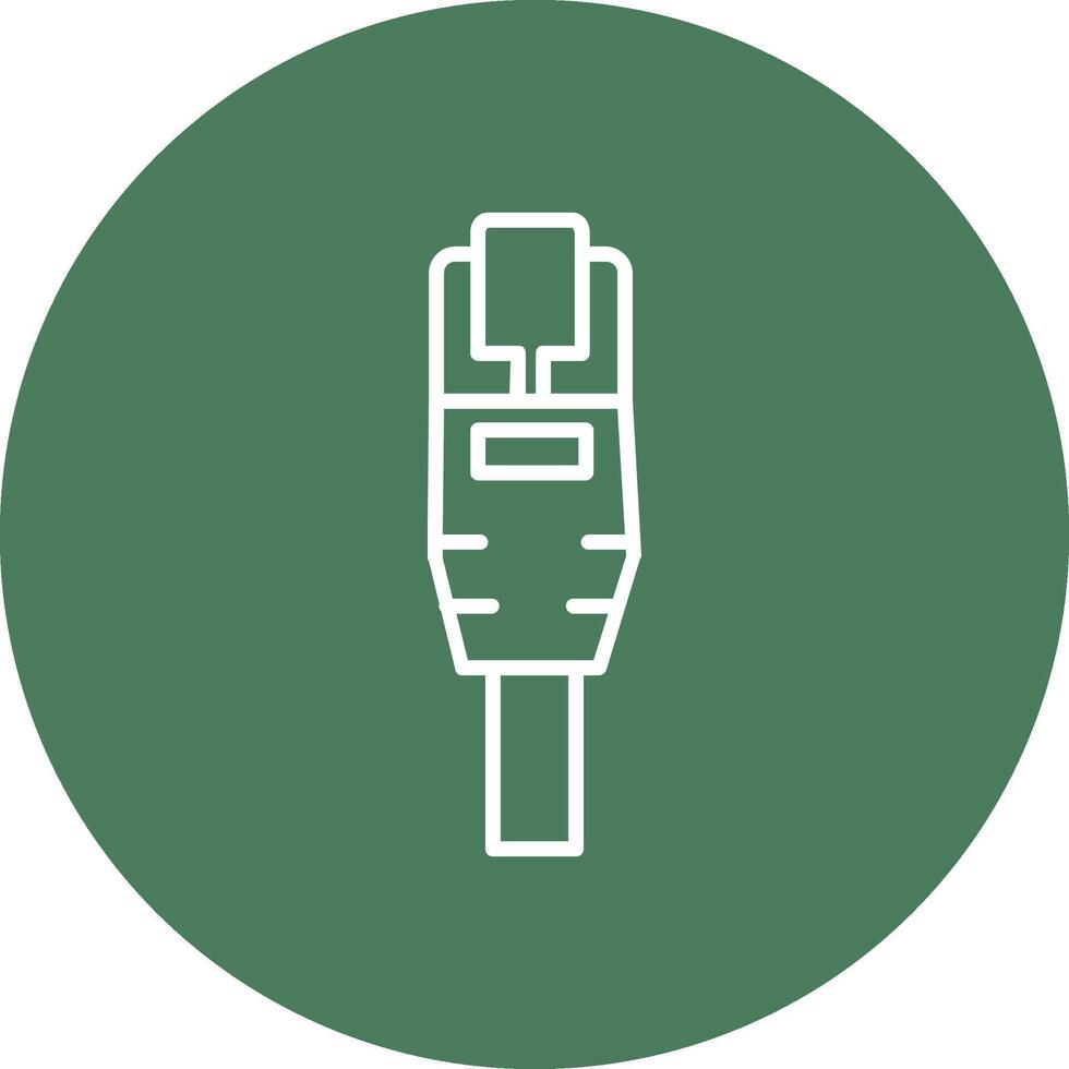 Ethernet Line Multi Circle Icon vector