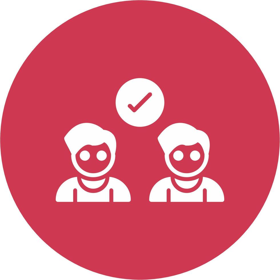 Deal Glyph Multi Circle Icon vector