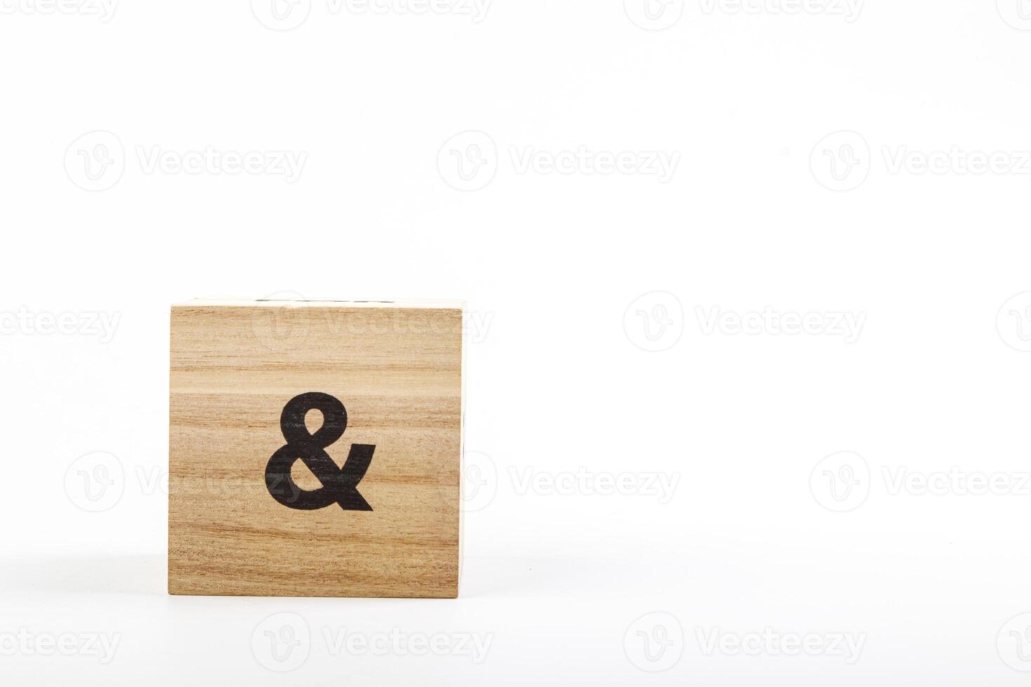 Wooden cubes with the inscription on a white background photo