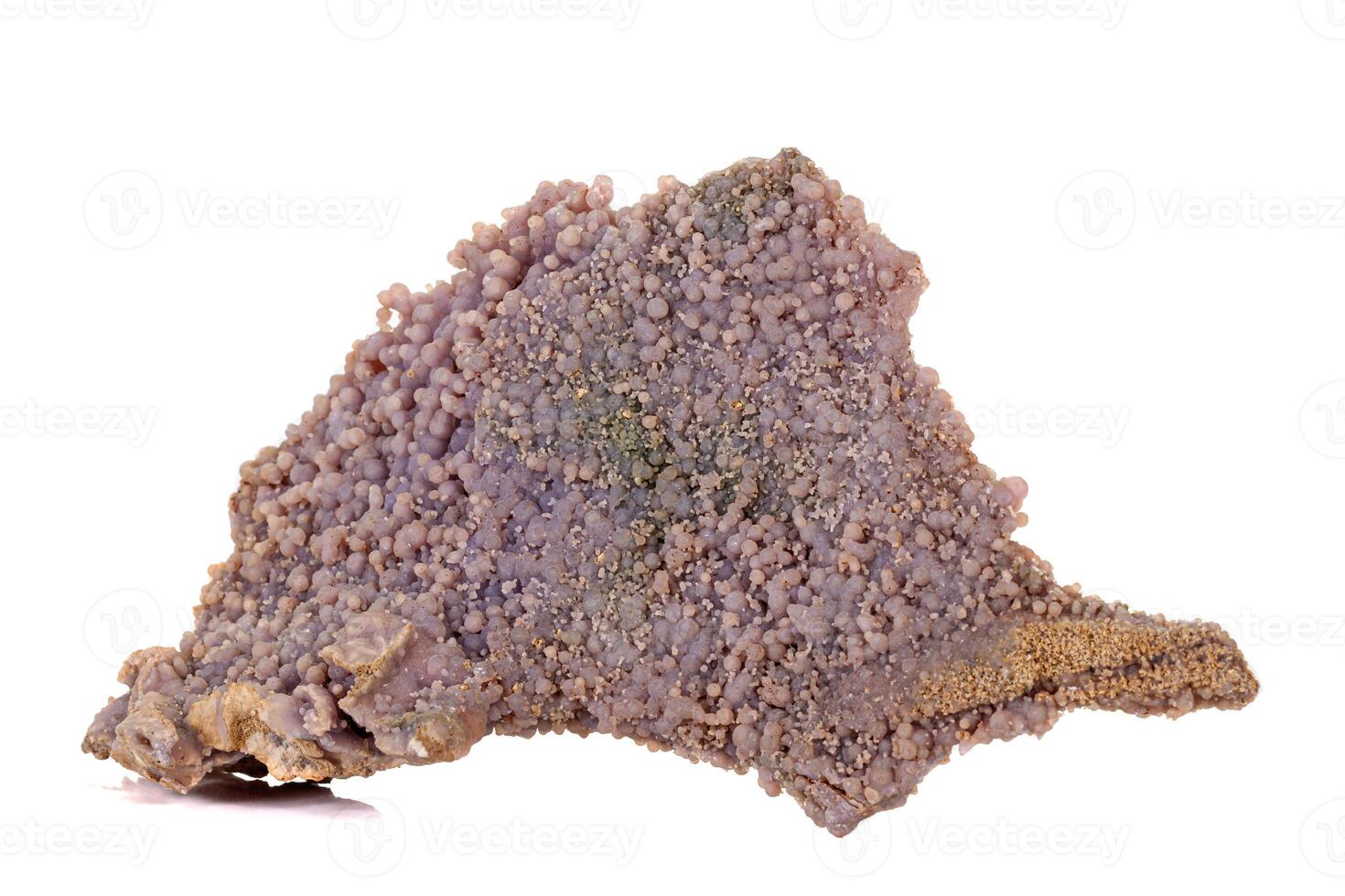 Macro stone cobalt calcite mineral on white background photo