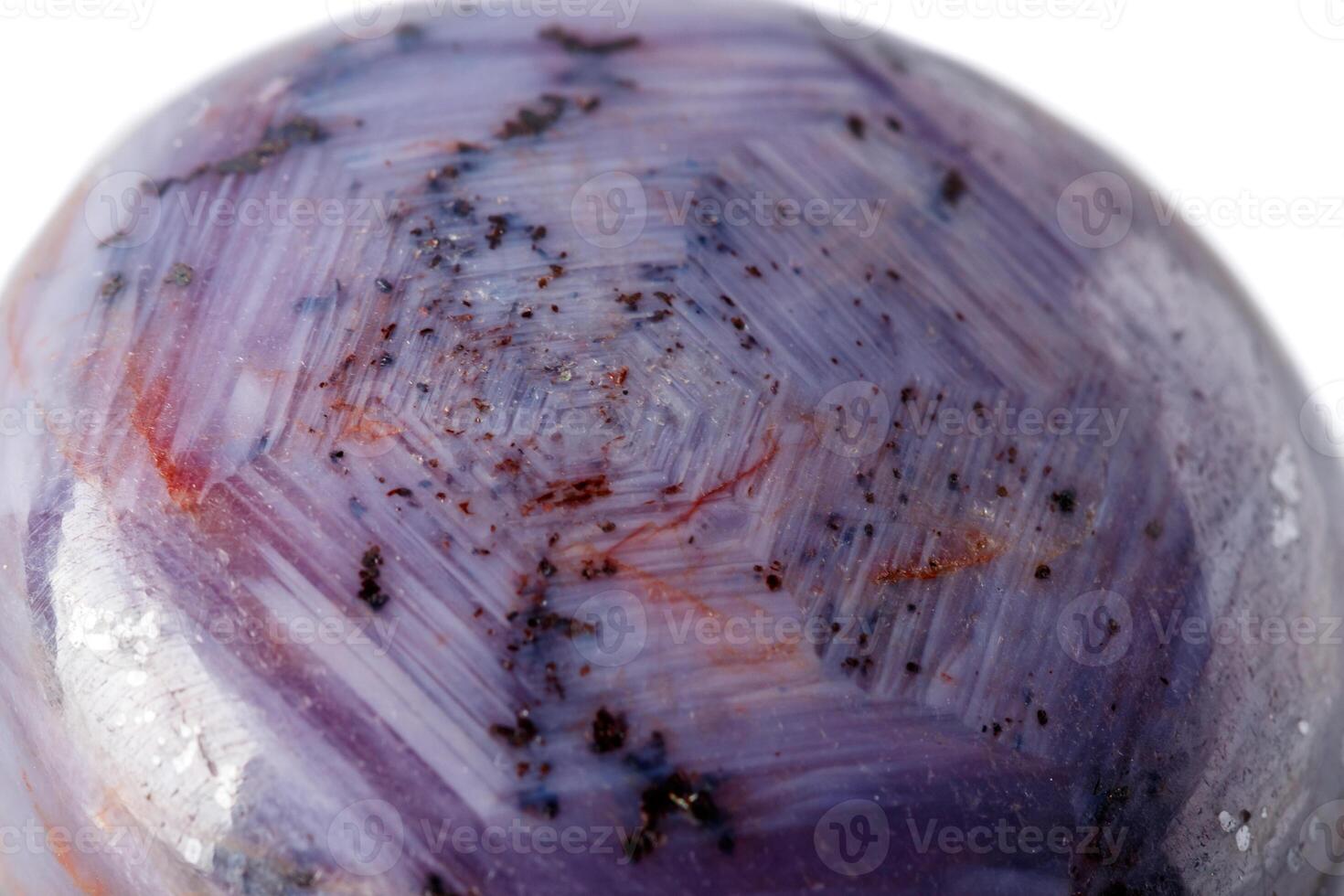 Macro of mineral Corundum Ruby Sapphire on white background photo