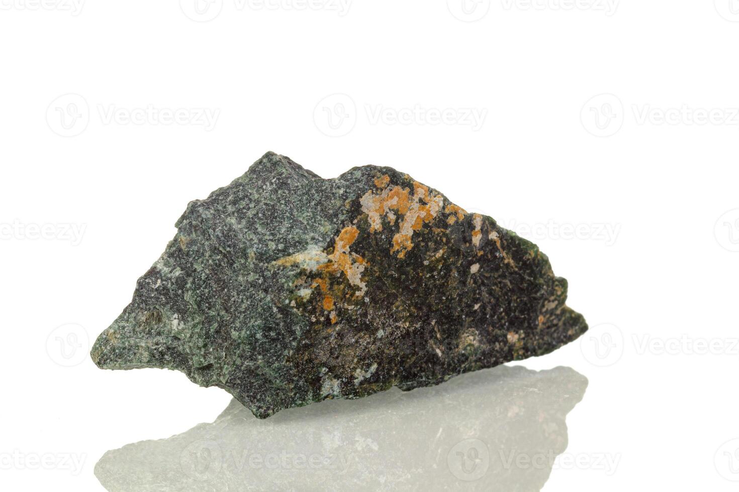 macro mineral stone Dumortierite on a white background photo