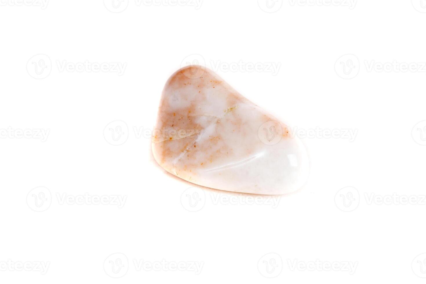 Macro mineral stone jasper on a white background photo