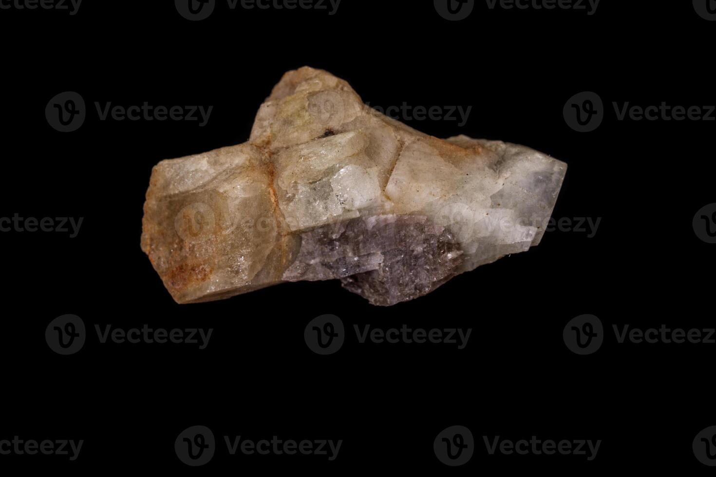 macro mineral stone Topaz on a black background photo