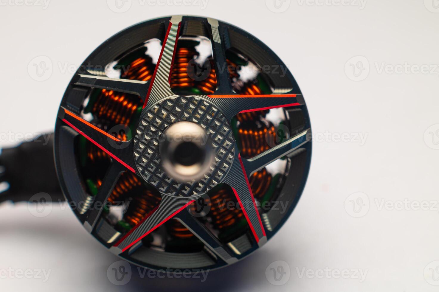 A small brushless motor for assembling an FPV quadcopter. Brushless electric motor photo