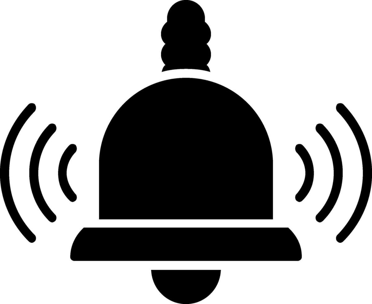 Bell Glyph Icon Design vector