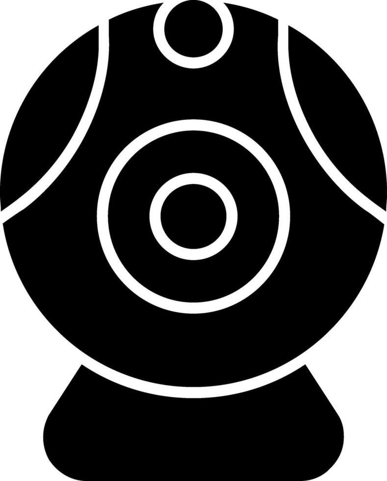 Web camera Glyph Icon Design vector