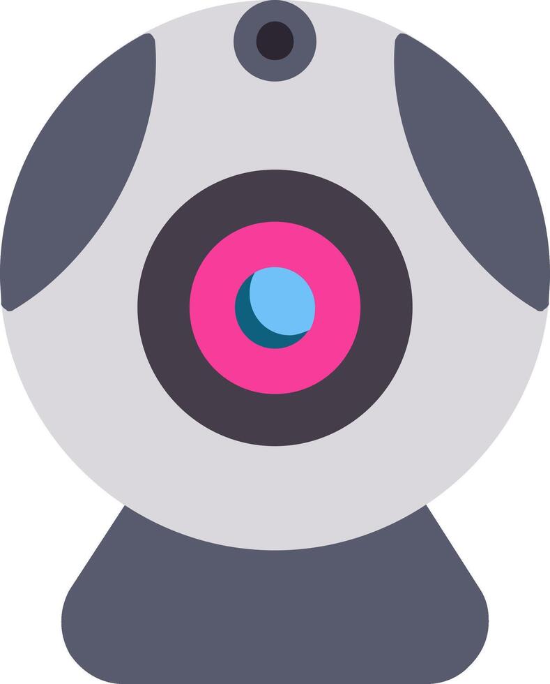 Web camera Flat Icon Design vector