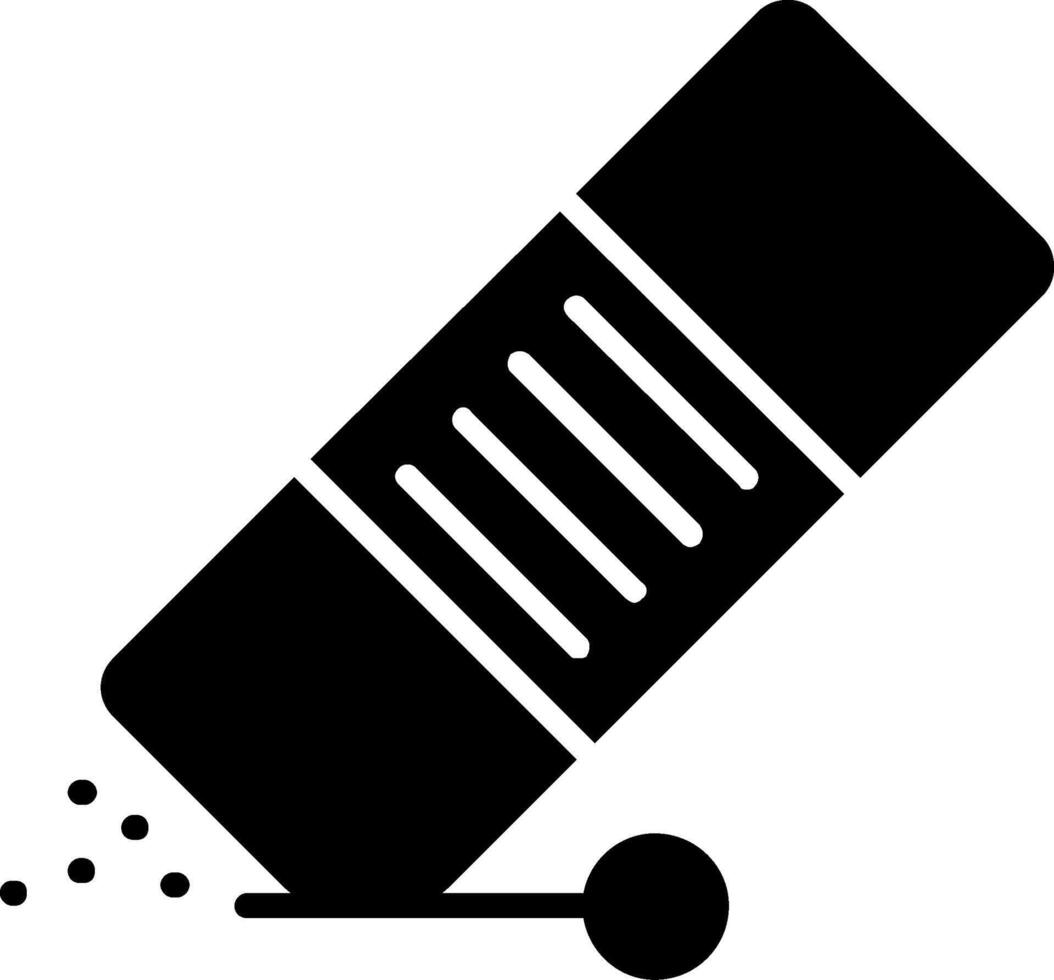Eraser Glyph Icon Design vector