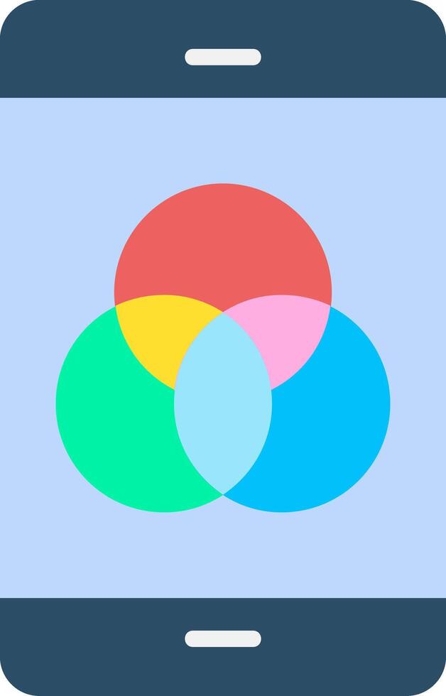 Color Scheme Flat Icon Design vector