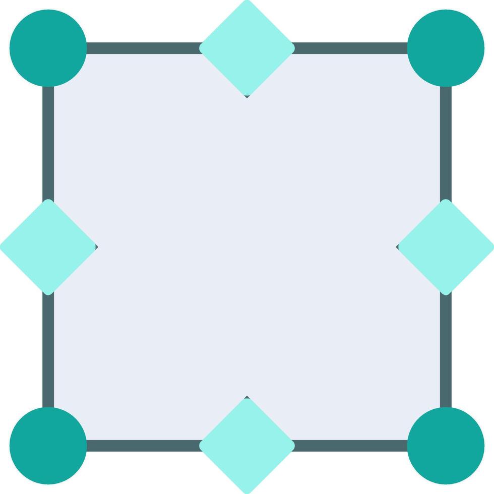 Nodes Flat Icon Design vector