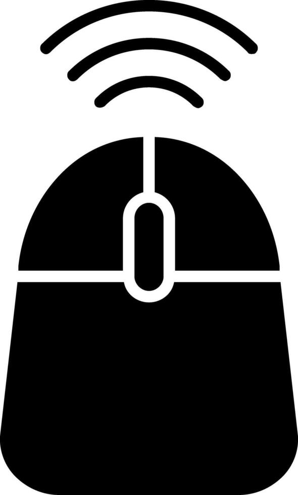 Mouse Glyph Icon Design vector