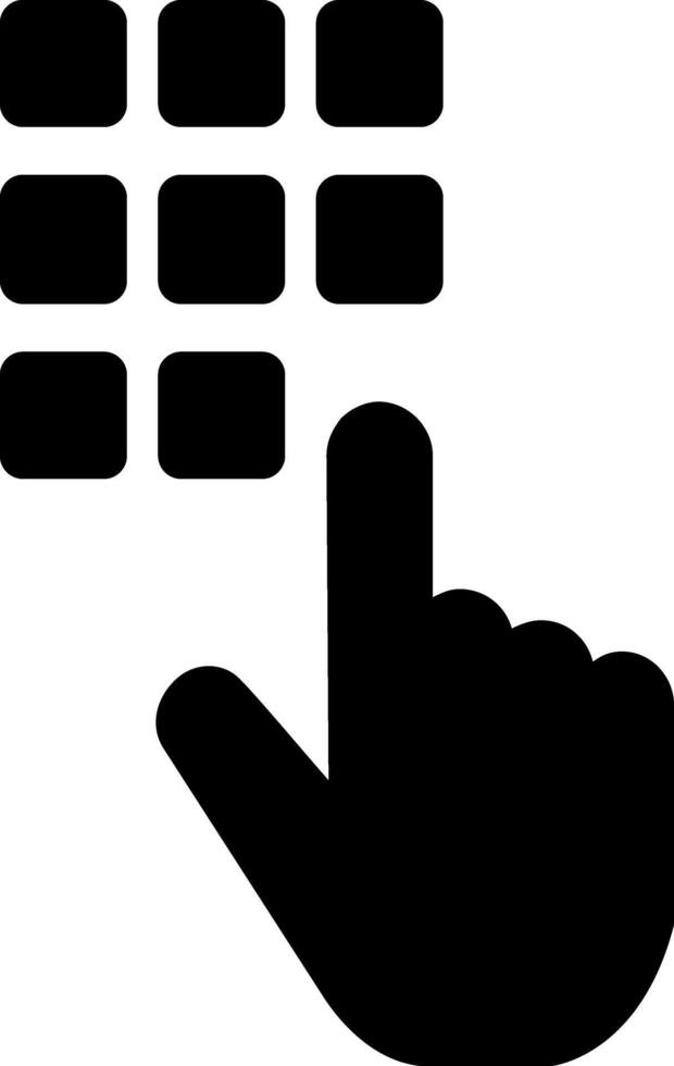 Dial Glyph Icon Design vector