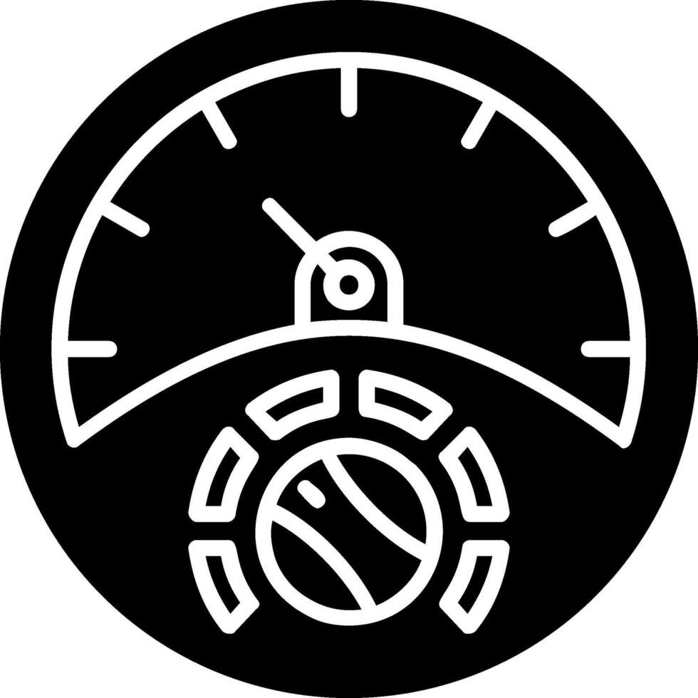 Gauge Glyph Icon Design vector