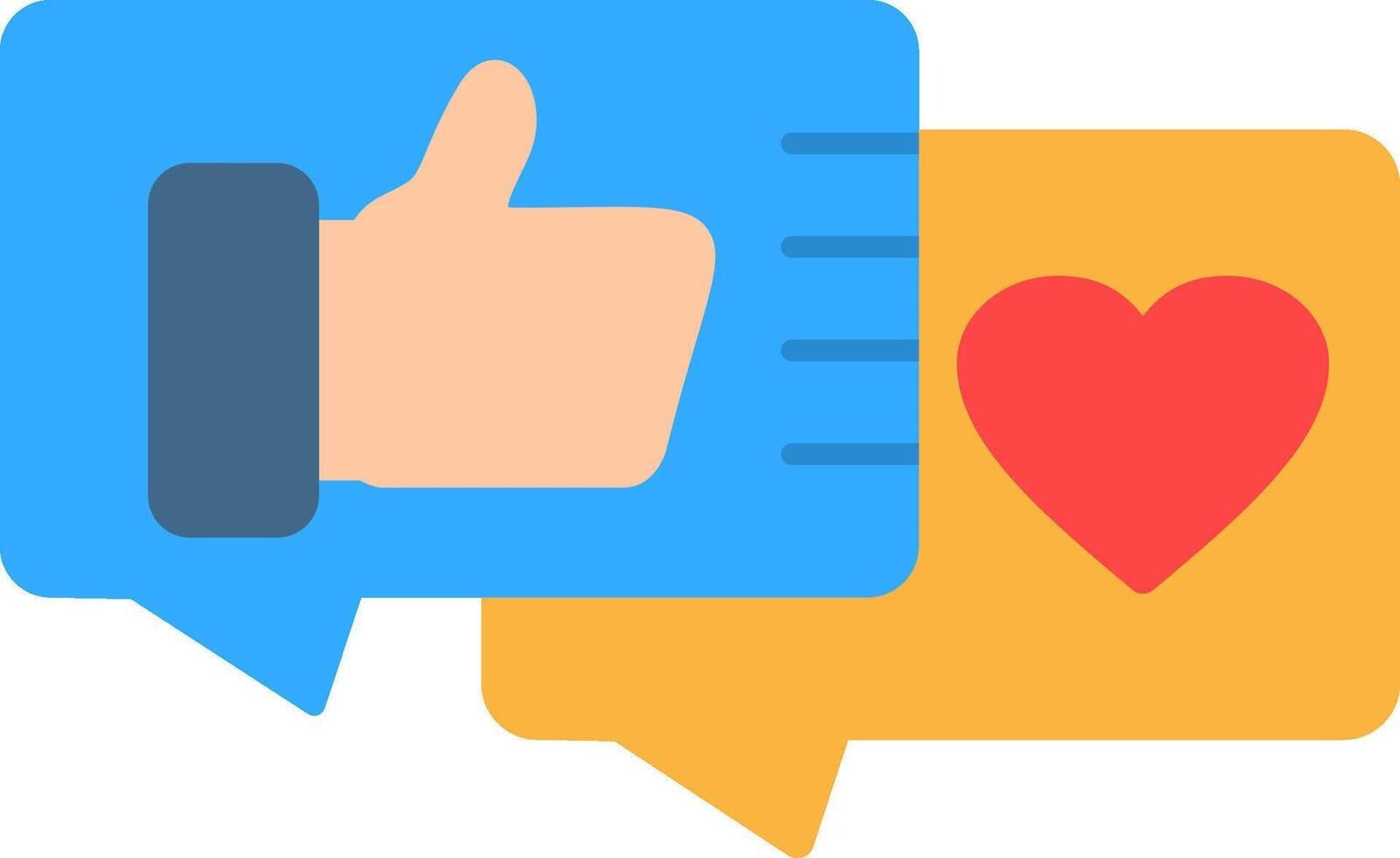 Reaction Flat Icon Design vector