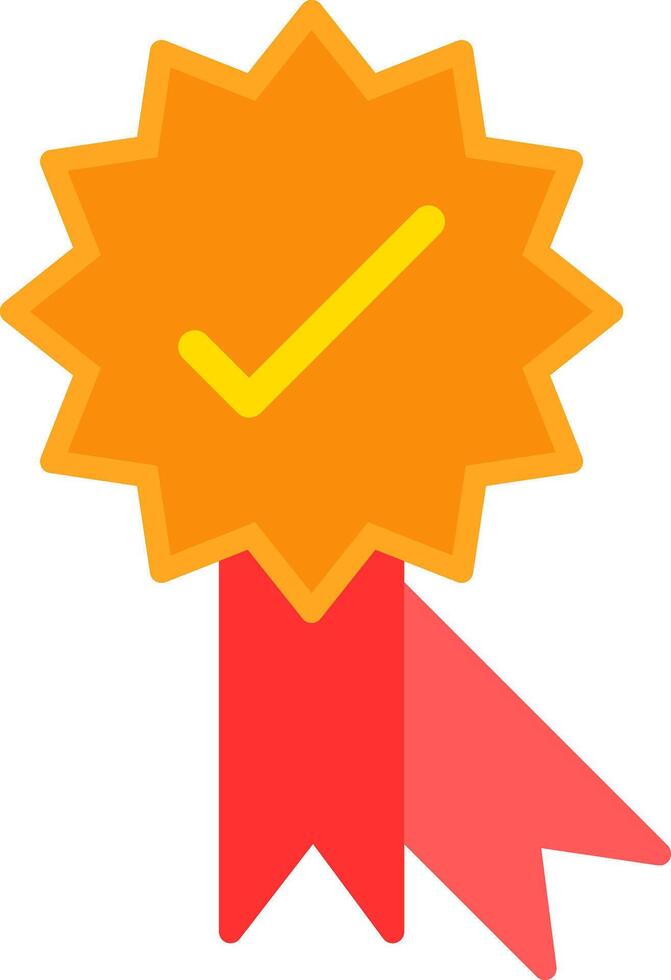 Medal Flat Icon Design vector