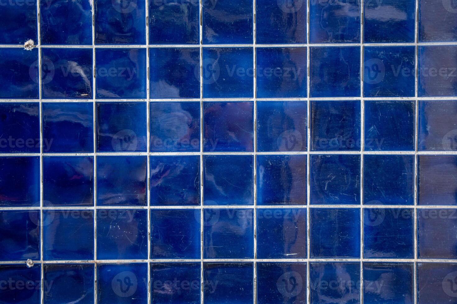 oscuro azul loseta muro, resumen modelo mosaico fondo, texturizado pared o piso foto