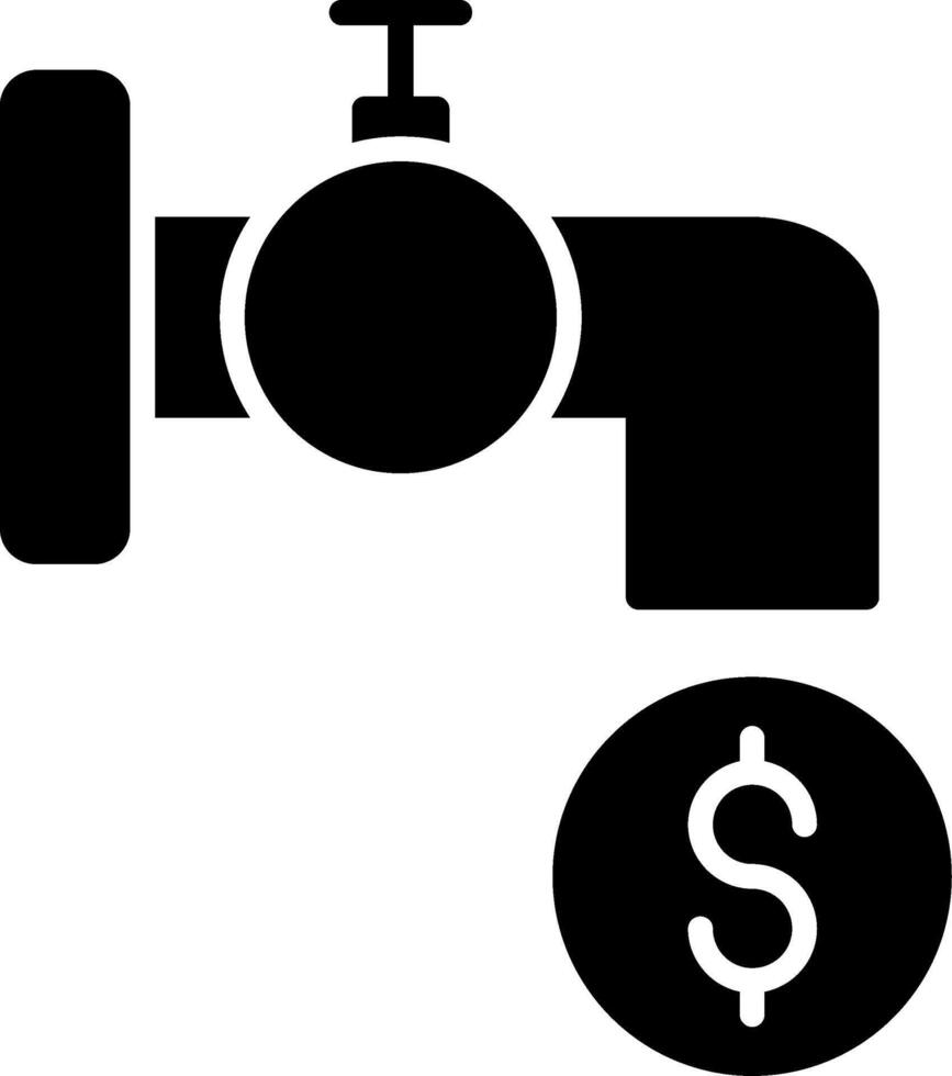 Tap Water Glyph Icon Design vector