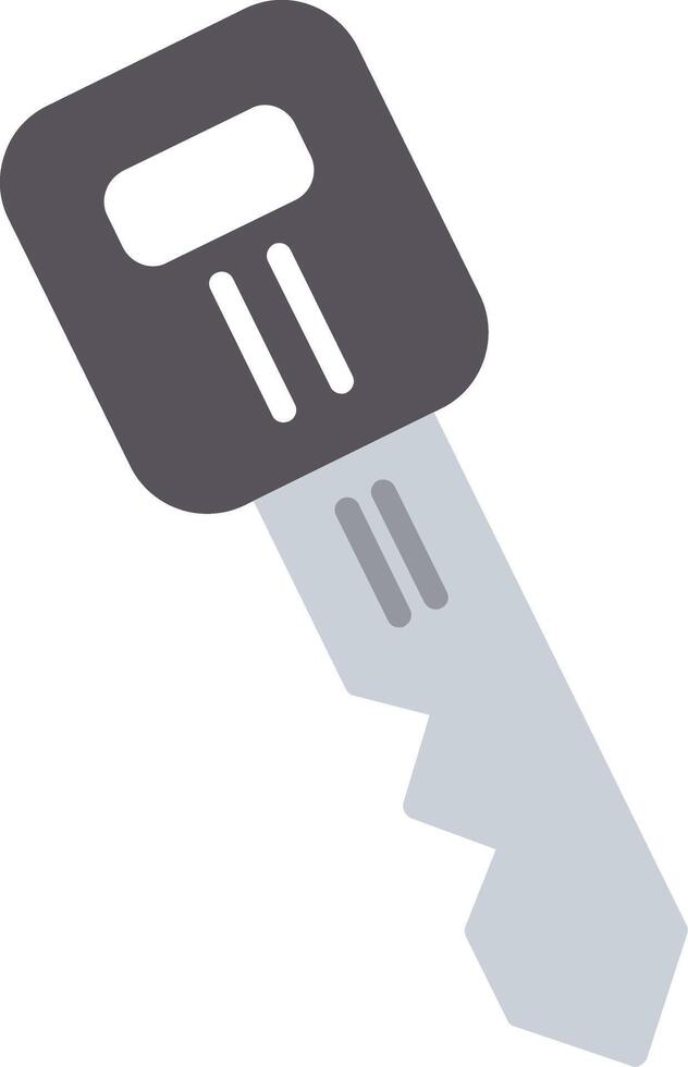 Car Key Flat Icon Design vector
