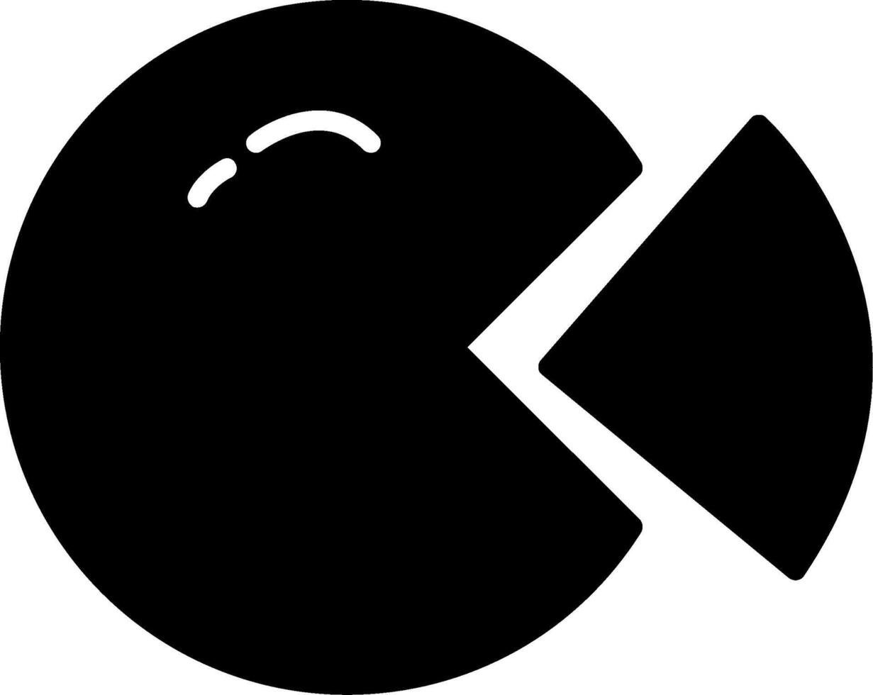 Circular Chart Glyph Icon Design vector