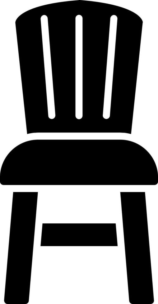 Dining Chair Glyph Icon Design vector