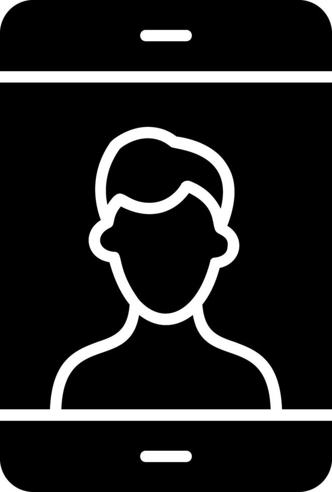 Photo Glyph Icon Design vector