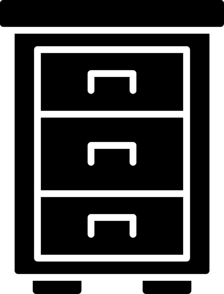 Drawers Glyph Icon Design vector