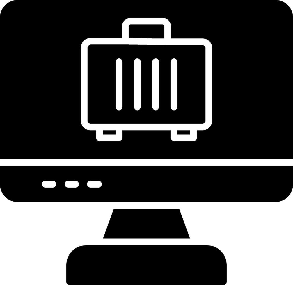 Computer Glyph Icon Design vector